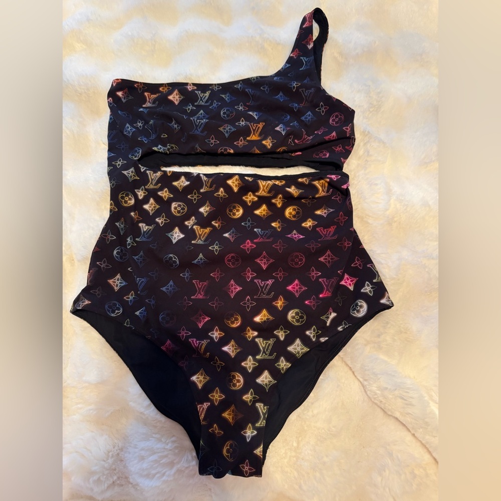 Louis Vuitton Neon Mahina Monogram One-piece Swimsuit - Picture 4 of 11